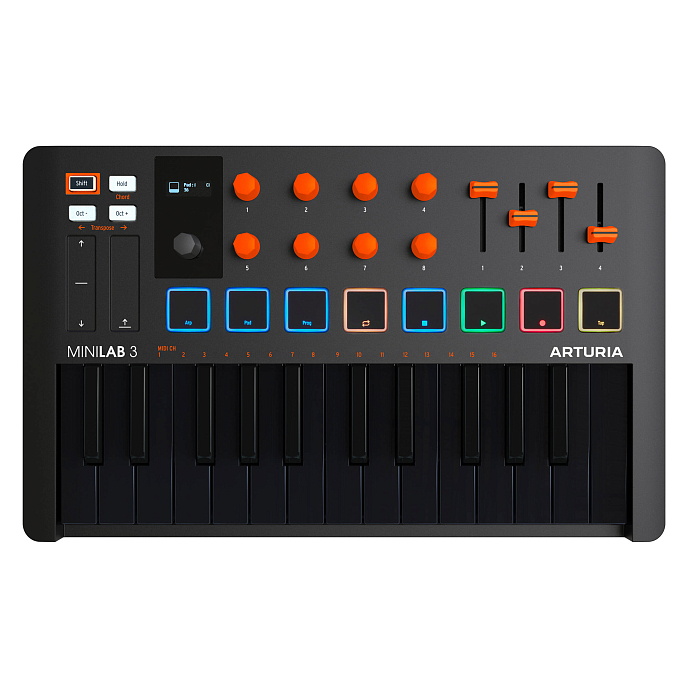 MIDI-клавиатура Arturia MiniLab 3 Orange - рис.0