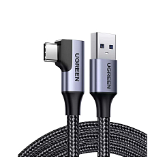 Кабель UGREEN US385 USB Type-C - USB Angled Cable 1m