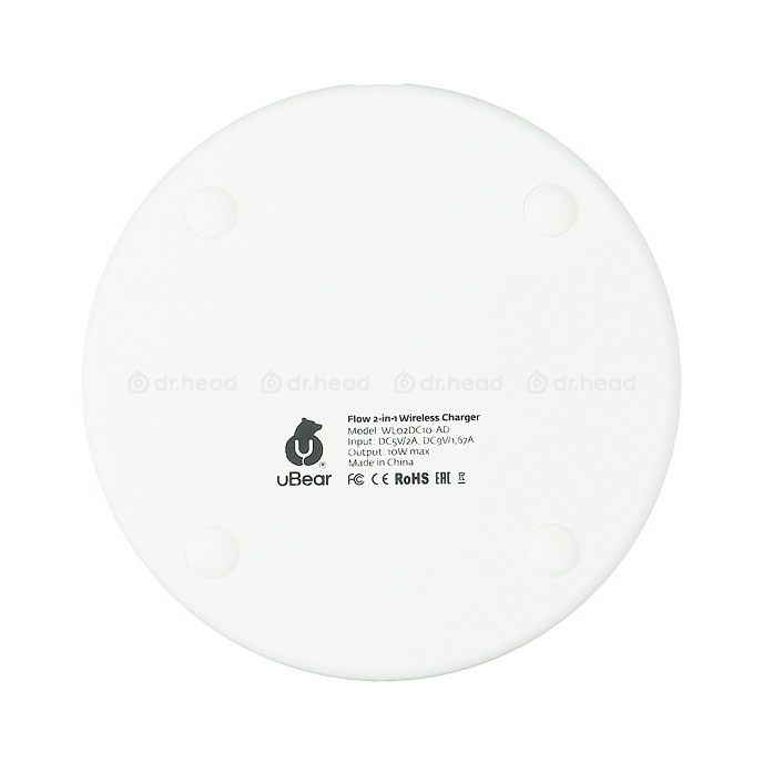 Беспроводная зарядка uBear Flow 2-in-1 Wireless Charger White - рис.3