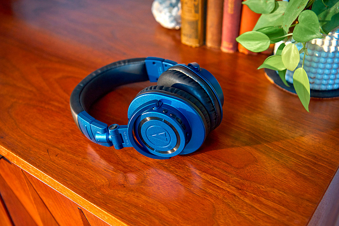 Наушники полноразмерные Audio-Technica ATH-M50xBT2 Deep Sea - рис.10