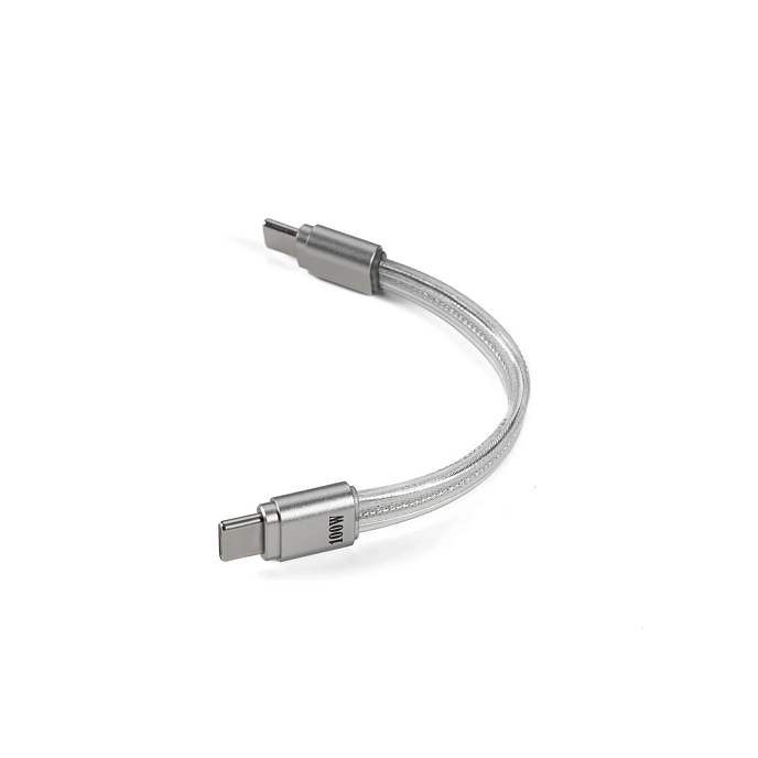 Кабель ddHiFi MD19S Silver USB-C - USB-C 100W 8cm - рис.1