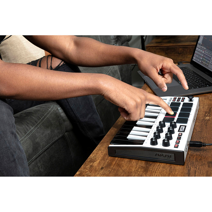 MIDI-клавиатура AKAI PRO MPK mini mk3 White - рис.4