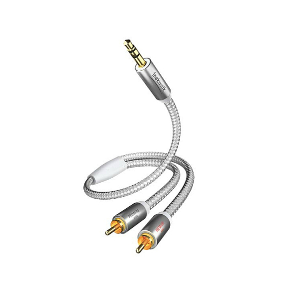 Кабель Inakustik Premium MP3 Audio Cable 3.5 Phone 2RCA 3м - рис.0