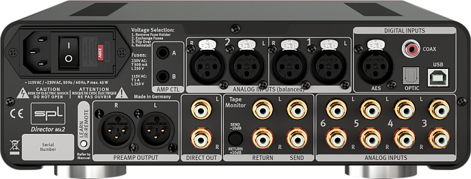 Предусилитель SPL Director Mk2 Silver - рис.2