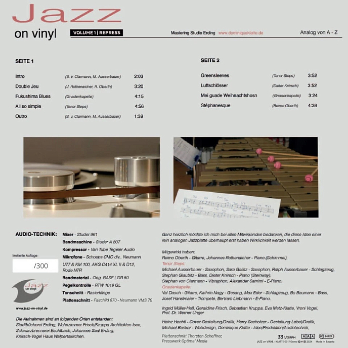Виниловая пластинка Various Artists - Jazz on Vinyl Vol.1 LP - рис.1