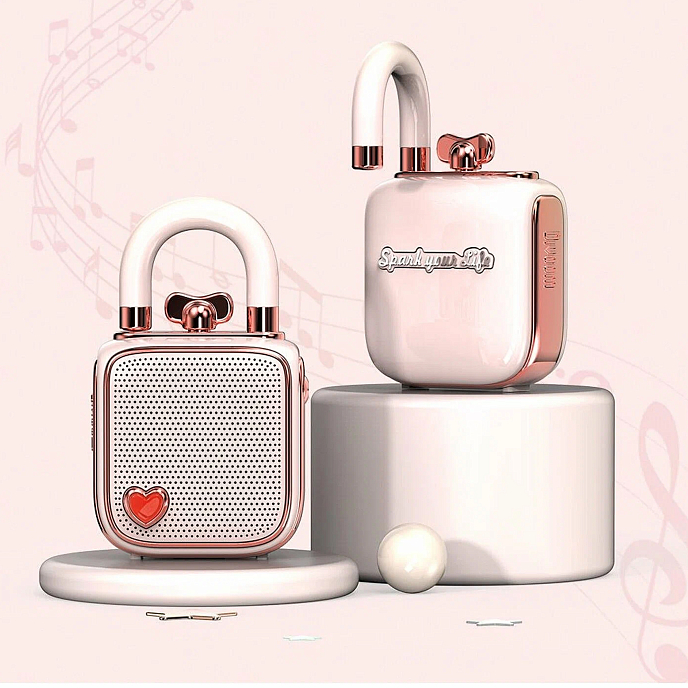 Портативная колонка Divoom LoveLock Pink - рис.5
