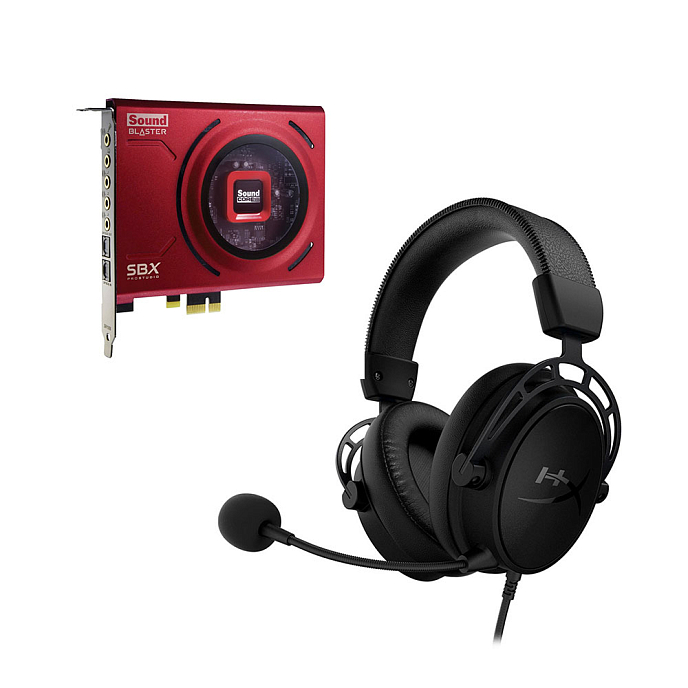 Комплект Creative Sound Blaster Z SE + HyperX Cloud Alpha S Blackout - рис.0