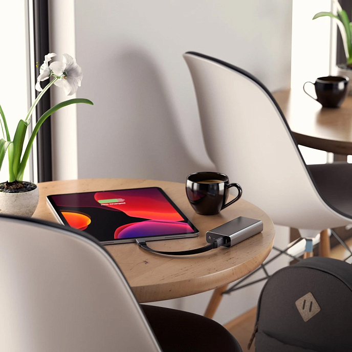 Кабель Satechi Flat USB-C to USB-C Black - рис.7