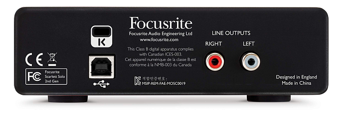 Внешняя звуковая карта FOCUSRITE Scarlett Solo USB 2nd Gen - рис.4