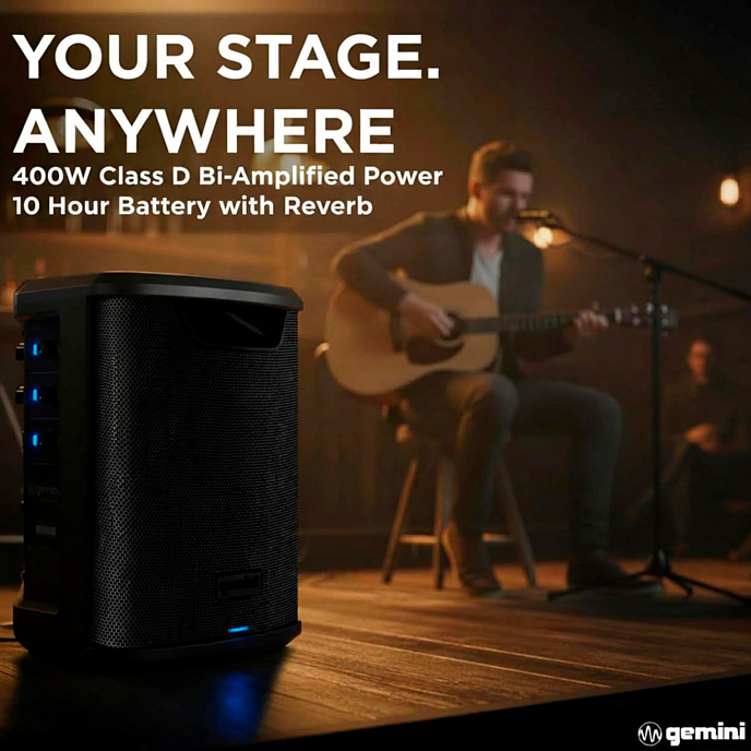 Портативная колонка Gemini GPSS-650 MKII Black - рис.5