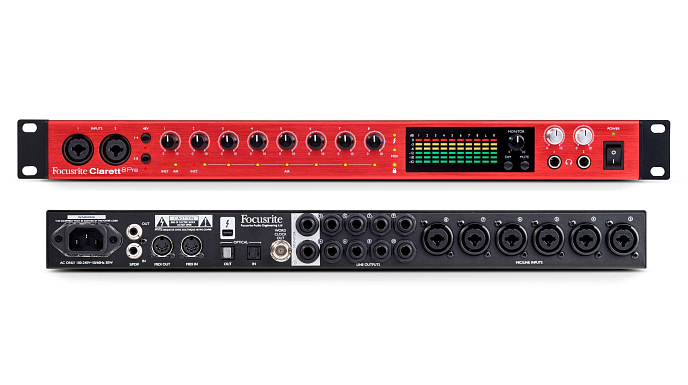 Аудиоинтерфейс FOCUSRITE Clarett 8Pre Thunderbolt - рис.1