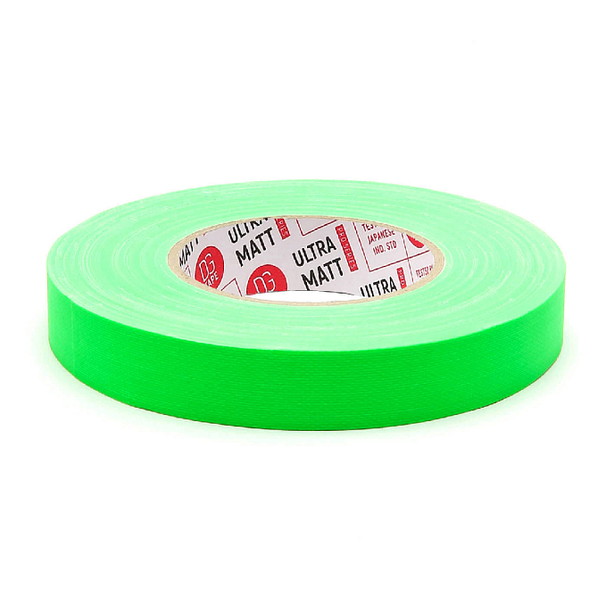 Клейкая лента DGTAPE ultraMATT Green Fluorescent 25mm 50m - рис.1