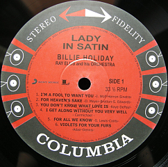 Виниловая пластинка Billie Holiday; Ray Ellis And His Orchestra - Lady In Satin