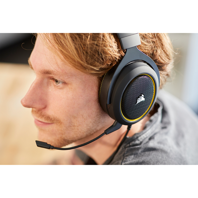 Игровая гарнитура Corsair Gaming HS60 Surround Yellow - рис.10