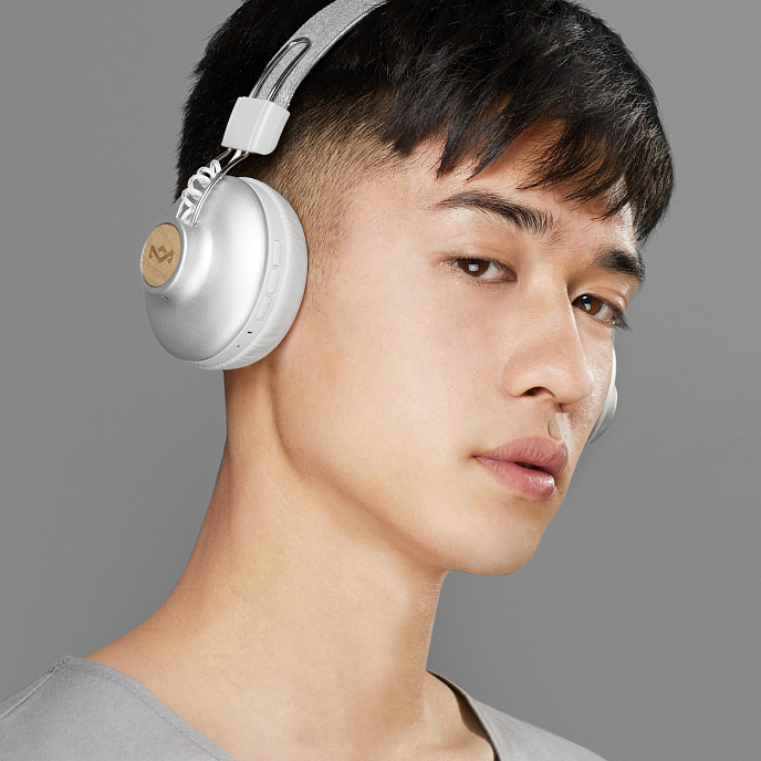 Беспроводные наушники House of Marley Positive Vibration 2 Wireless Silver - рис.5