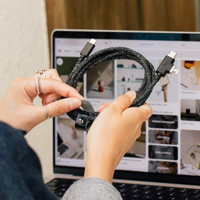 Кабель Native Union Belt Cable USB-C Lightning Cosmos 240w 2.4m - рис.3