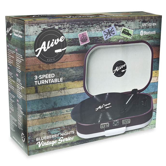 Проигрыватель винила Alive Audio Vintage Blueberry Nights - рис.7