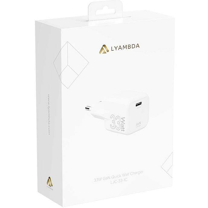 Сетевое зарядное устройство Lyambda LJC-33-1C 33W GaN White - рис.5