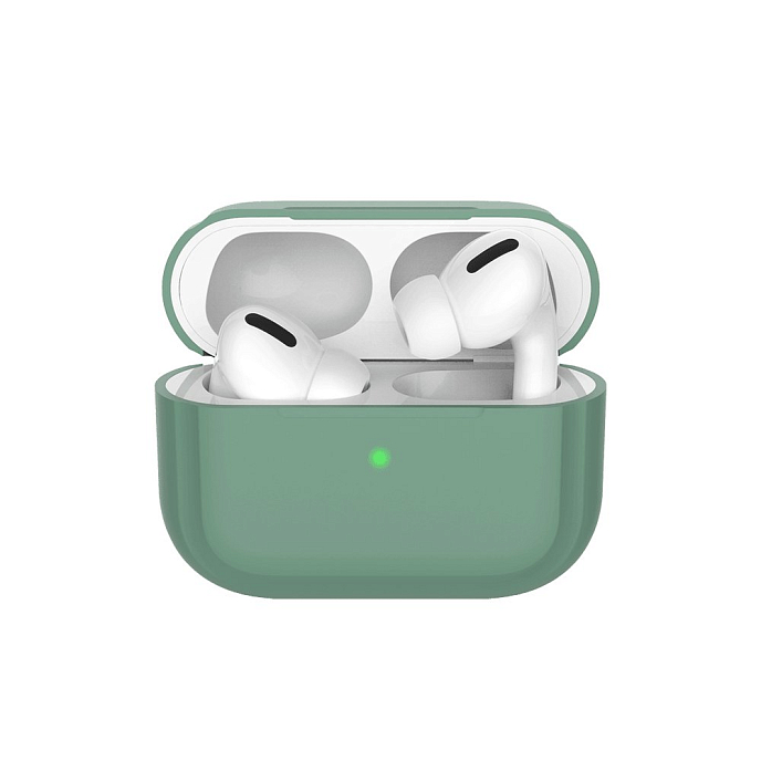 Чехол для Airpods Pro Deppa Case for AirPods Pro Dark Green - рис.0