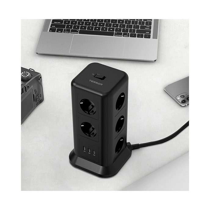 Сетевой фильтр Tessan TPS01-DE Black - рис.2