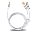 Кабель OEHLBACH I-CONNECT White Jack 3.5 to 2RCA 1.5m - рис.0