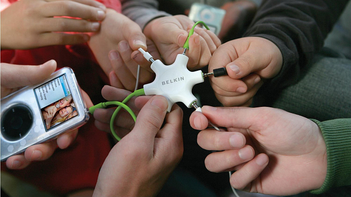 Разветвитель для наушников Belkin Rockstar Multi-Headphone Splitter 5-WAY Green - рис.2