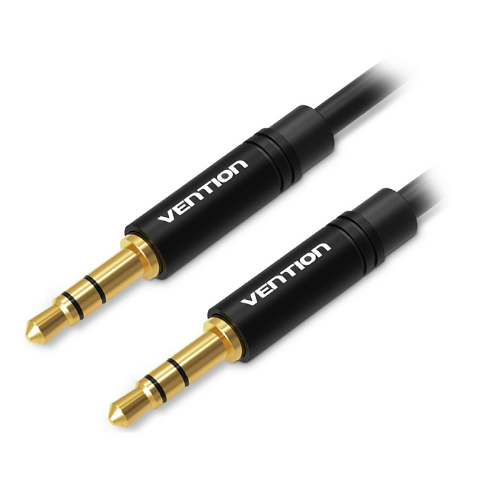 Кабель Vention 3.5mm Male - 3.5mm Male Black 1m - рис.0