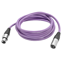 Кабель HeadMade Pro XLR-F - XLR-M Purple 3m