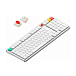 Клавиатура NuPhy Air100v3 Hot Swap Red Nano Switch Nova White - рис.0