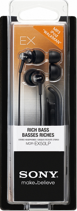Наушники SONY MDR-EX50LP Black - рис.2