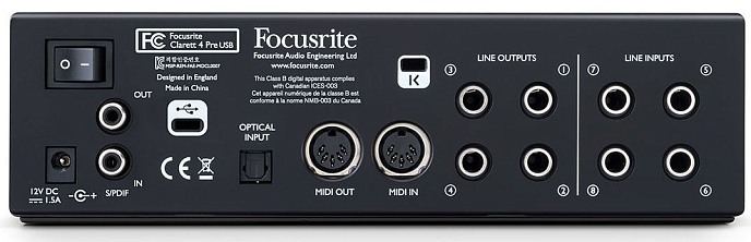 Аудиоинтерфейс FOCUSRITE Clarett 4Pre USB - рис.4