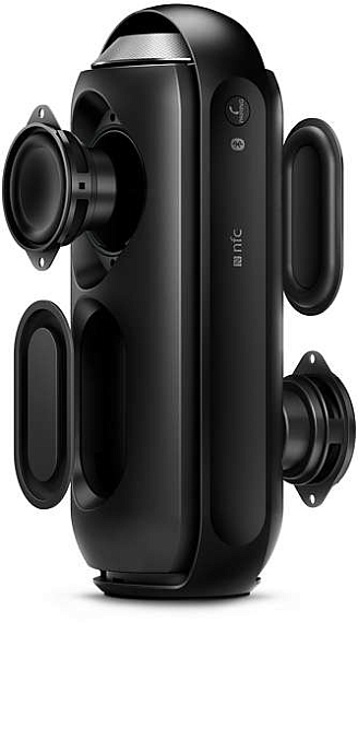 Портативная колонка Philips BT6000A/12 Black + Philips BT100M - рис.1