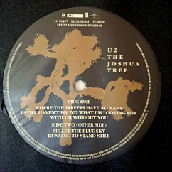 Виниловая пластинка U2 - The Joshua Tree LP