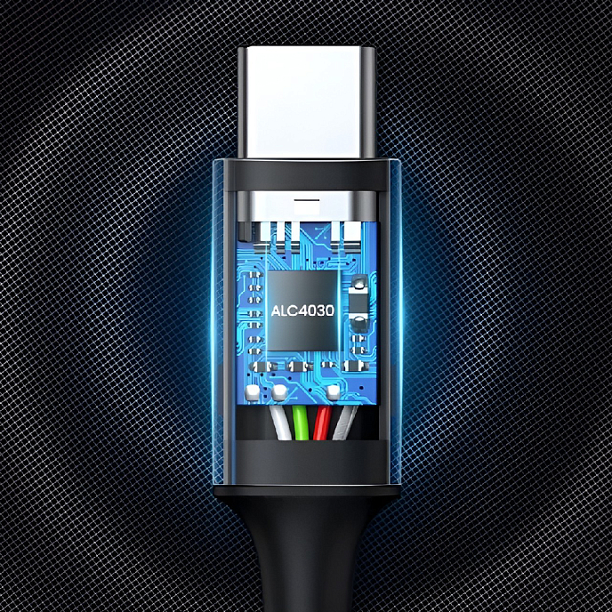 Кабель Ugreen CM450 USB-C - Jack 3.5mm Grey 1m - рис.8