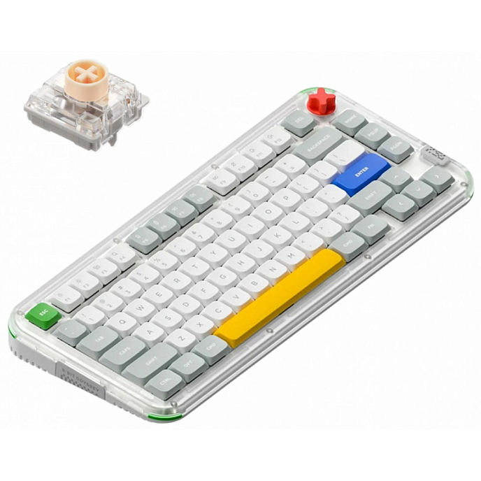 Клавиатура NuPhy Kick75 IO Blush nano Switch White - рис.0