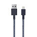 - рис.1 Кабель Native Union Belt USB - Lightning Indigo Blue 3m - рис.1