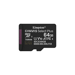 Карта памяти Kingston Canvas Select Plus Gen3 64GB