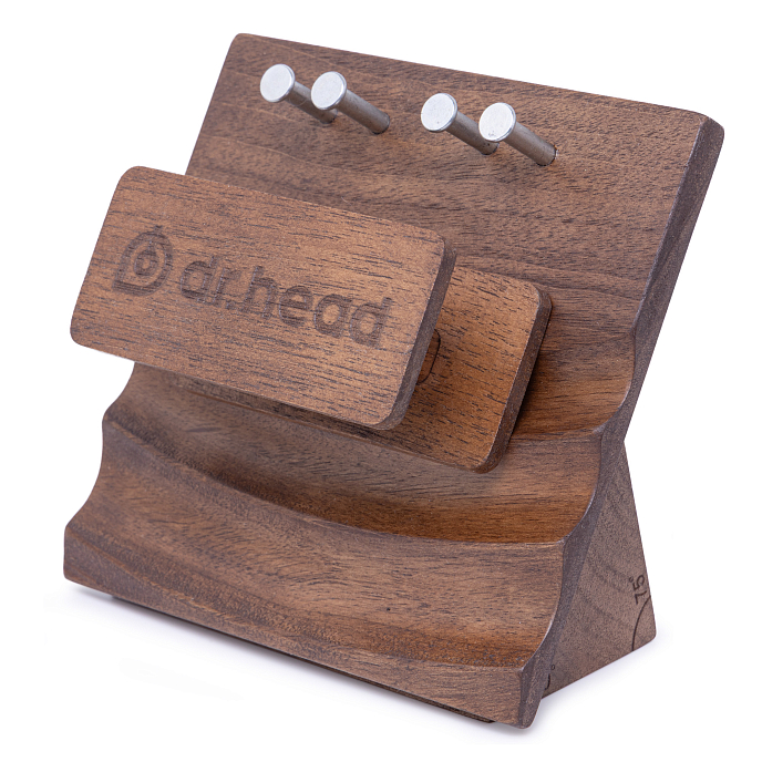 Подставка под наушники Dr.Head Under Wood IEM Stand Fir Audio Walnut - рис.0