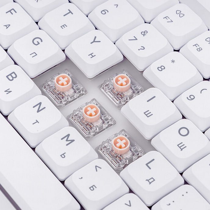 Клавиатура NuPhy AIR75v3 Blush Nano Switch Nova White - рис.11