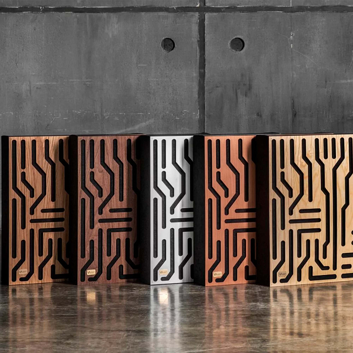 Акустическая панель Acoustic Shield AS Labyrinth Oak 50x50x10cm - рис.1