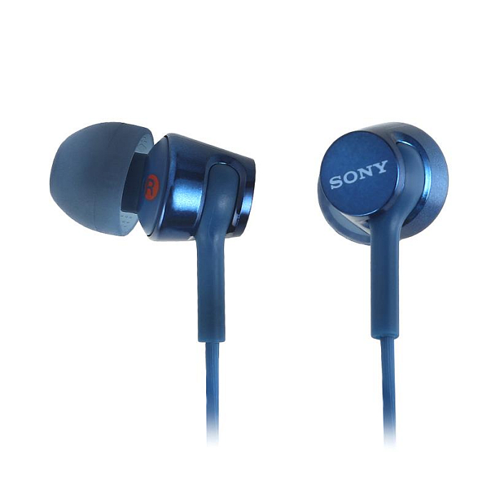 Наушники внутриканальные Sony MDR-EX155AP Blue - рис.1