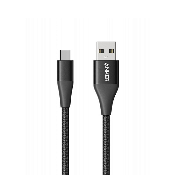Кабель Anker PowerLine+ II USB-A - USB-C Black 0.9m - рис.0