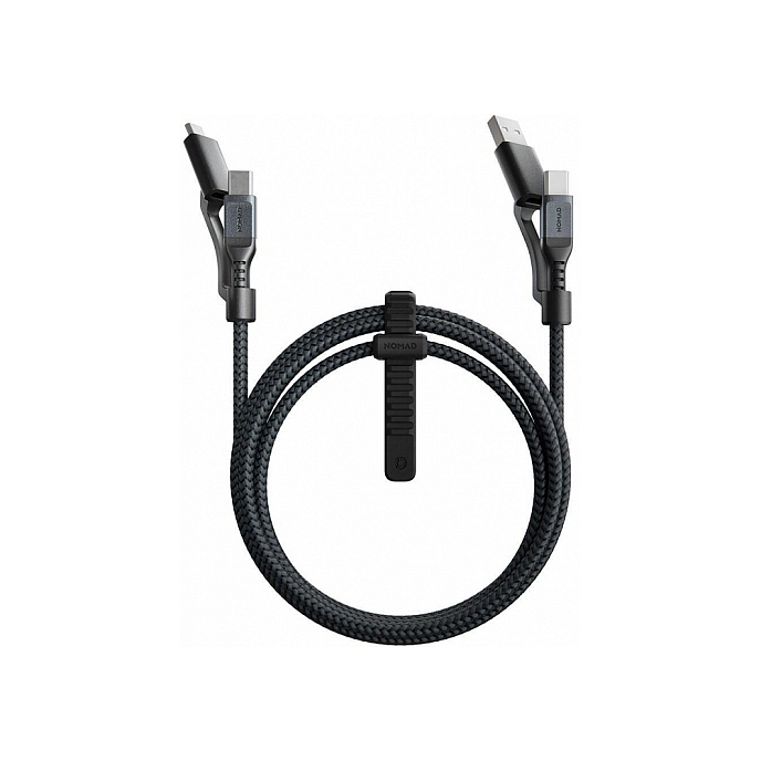 Кабель Nomad Universal Kevlar USB-C/USB-A/microUSB 1.5m - рис.0