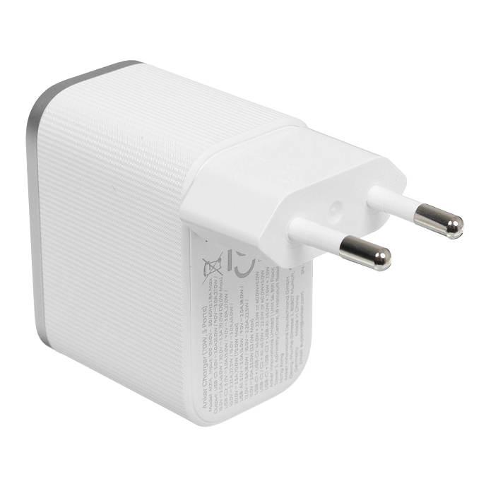 Зарядное устройство Anker Nano Charger 70W 2xUSB-C/1xUSB-A White - рис.1