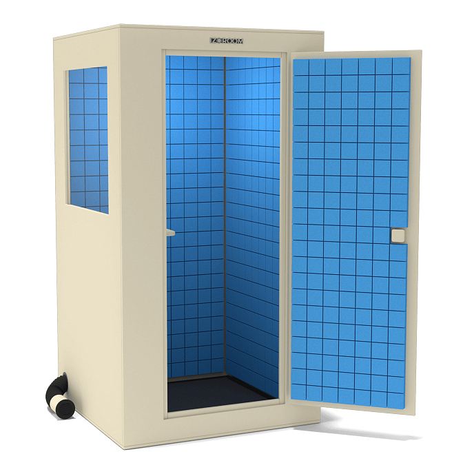 Акустическая кабина IzoRoom Standard with window Beige Blue - рис.0