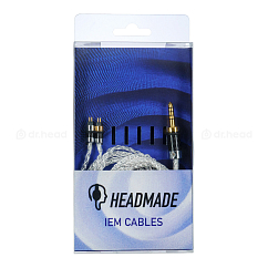 Кабель HeadMade IEM 2-pin - 4.4mm Silver 1.2m