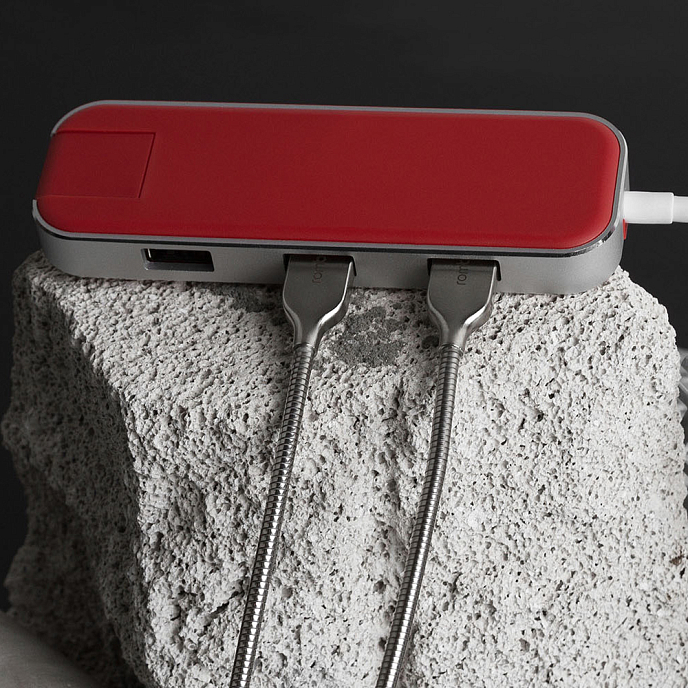 USB HUB Rombica USB-C Chronos Red - рис.5
