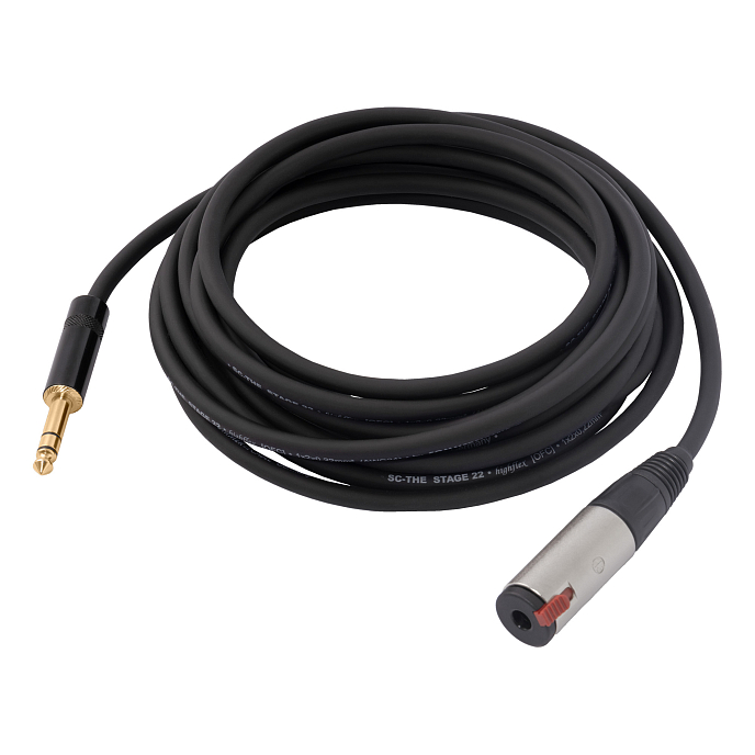 Кабель HeadMade Pro 6.3-f - 6.3-m Black 3m - рис.2