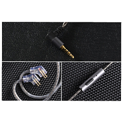 Наушники внутриканальные Hidizs ST2 Pro 3.5mm Black Transparent (with mic)