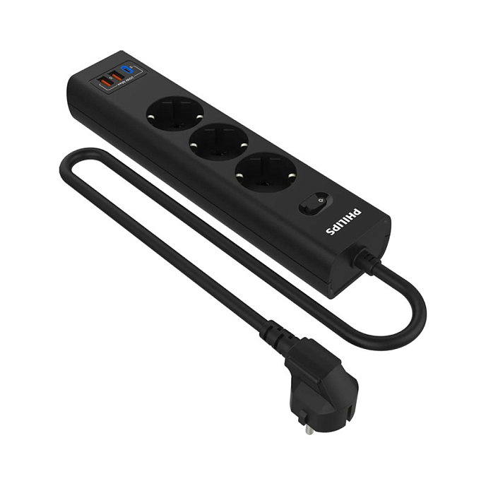 Сетевой фильтр Philips CHP8236BB51 Black 3m - рис.0